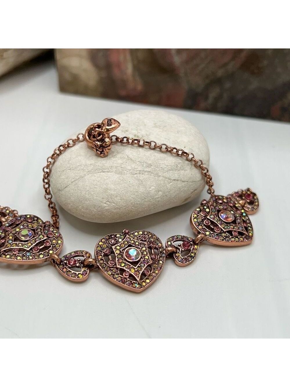 Kirks Folly Remember You By Heart Bracelet Coppertone